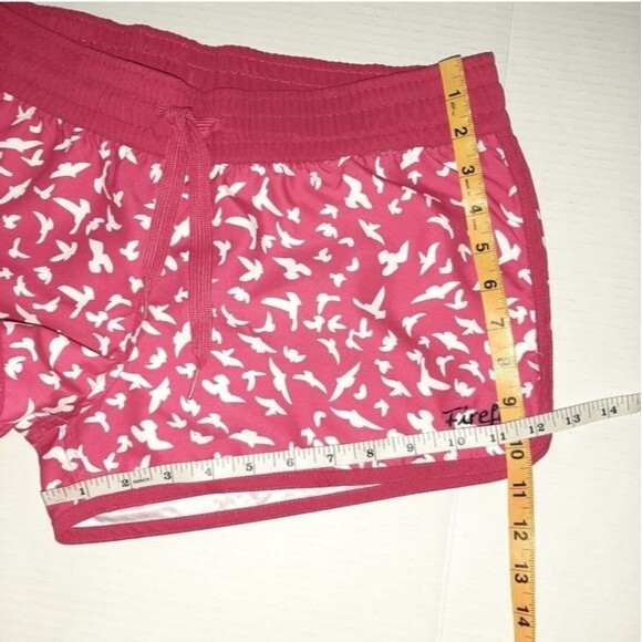 Firefly Swim Shorts Pockets Drawstring Fuchsia & White Seagulls Print Size M - Picture 7 of 13